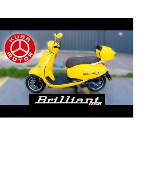 Kuba Brilliant 125-150-50 Cc Scooter Ayna Takımı Sarı (10 MM DÜZ DİŞ) -ARASMOTO - 2