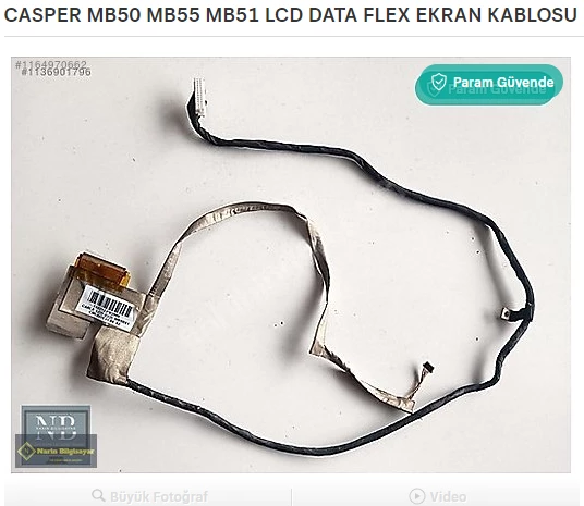 CASPER MB50 MB55 MB51 LCD DATA FLEX EKRAN KABLOSU