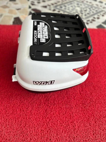 Wogen 41 Litre Beyaz Motosiklet Arka Çantası - Resim 2