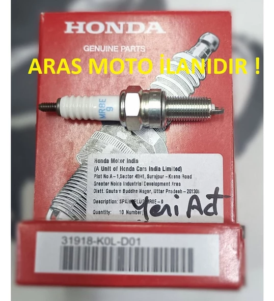 Honda Dio 110 Buji Orjinal Servis Kodlu MR8E-9 Ngk Tüm Yıllara Uygun -Arasmoto - 4