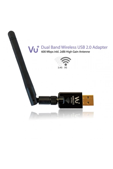 Dual Band Wireless Usb 2.0 Adapter 600 Mbps - 2