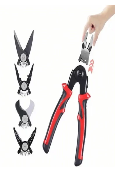 Drillpro 5'i 1 Arada Çok Amaçlı Çok Yönlü Ağır Hizmet Tipi Alet Kiti - Çok Fonksiyonlu Çıkarılabilir Pense - 5