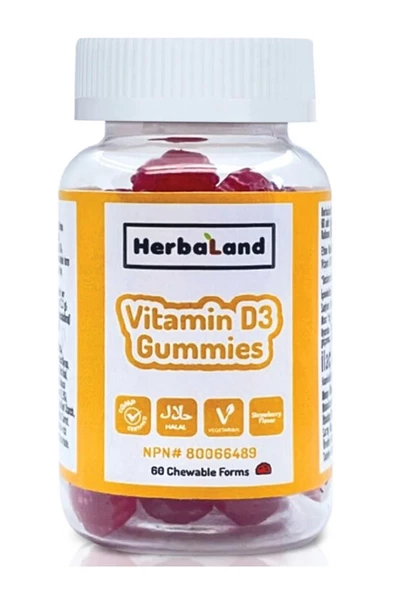 Herbaland Gummies Vitamin D3 60 Tablet