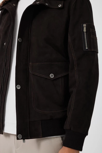 Pilot Kahverengi  Deri Mont - 7