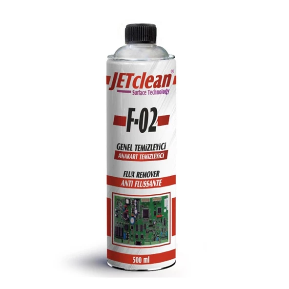 Jetclean F-02 500 Ml Flux Anakart Temizleme Sıvısı