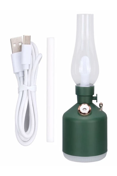 ULTRATEKNO Vintage Şarjlı Gece Lambası & Hava Nemlendirici Buhar Makinesi 280ml - 7