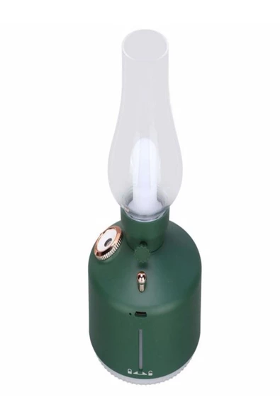 ULTRATEKNO Vintage Şarjlı Gece Lambası & Hava Nemlendirici Buhar Makinesi 280ml - 4