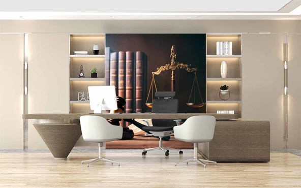 Hukuk Temalı Duvar Kağıdı Baskı - 4