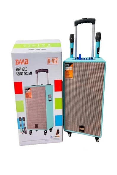 ULTRATEKNO 60 Watt Süper Bass Kumandalı Şarjlı Çift Mikrofonlu Hoparlör Sistemi Taşınabilir Amfi - 7