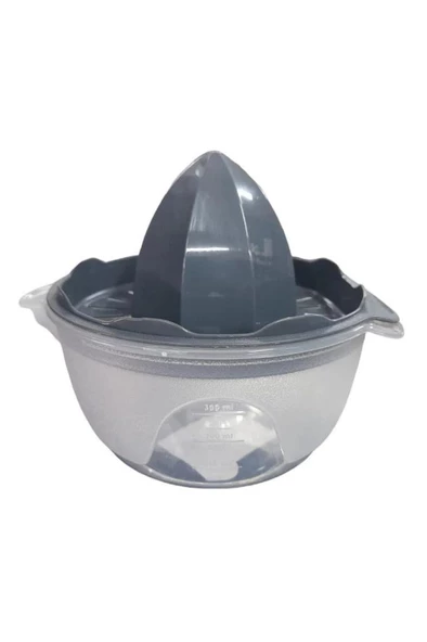 Plastik Hazneli Limon Portakal Narenciye Sıkacağı Gri - 7