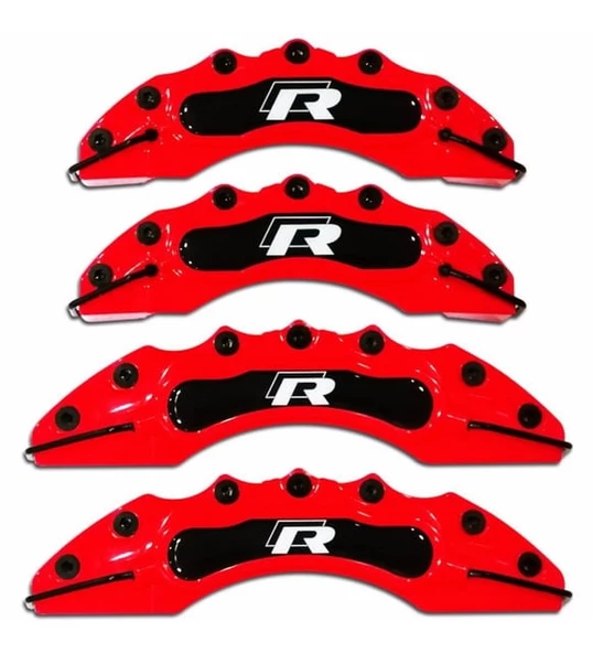 VW GOLF 6 UYUMLU KIRMIZI R LOGOLU KALİPER KAPAĞI