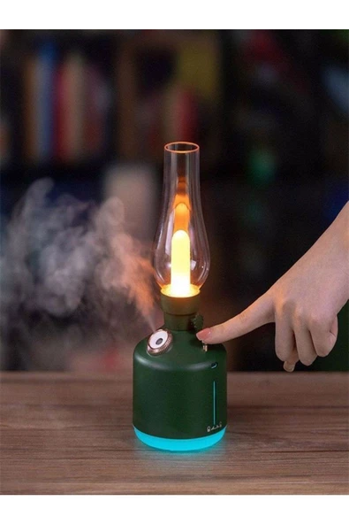 ULTRATEKNO Vintage Şarjlı Gece Lambası & Hava Nemlendirici Buhar Makinesi 280ml - 2