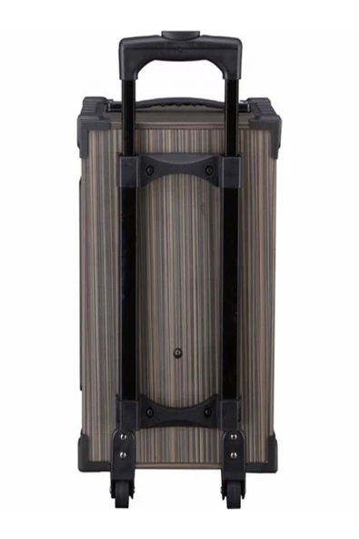 ULTRATEKNO LT-910 Şarjlı Kumandalı Çift Mikrofonlu Hoparlör Karaoke Sistemi 80 Watt Taşınabilir Amfi Hoparlör - 5