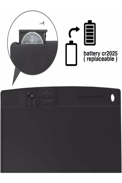 ULTRATEKNO 12" Büyük Boy Dijital Yazı Tahtası Grafik Çizim Tableti 12 Inç Lcd Çocuk Tablet - 5