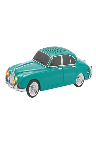 ULTRATEKNO WS-596BT 1967 Model Jaguar Mark 2 10W Bluetooth Hoparlör Fm Radyo USB Tf Aux Destekli Speaker