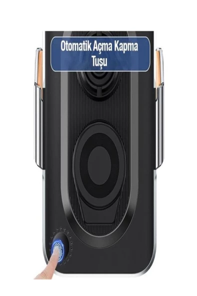BAYINDIRELEKTRONİK 15W Sensörlü Araç İçi Wireless Şarjlı Telefon Tutucu Elite Şeffaf Süper Sessiz Tasarım - 3