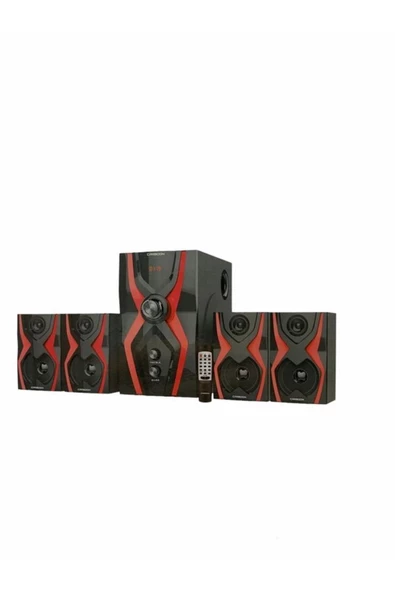 ULTRATEKNO Carboon Serisi Bluetoothlu 4+1 Dijital Ekran Radyolu Usb Tf Destekli Ses Sistemi 52 Watt - 4