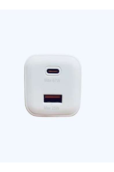 BAYINDIRELEKTRONİK 3.nesil 67W PD USB + USB C Çok Çıkışlı GaN Süper Hızlı Şarj Aleti Adaptörü - 4