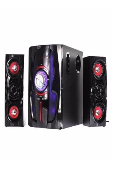 ULTRATEKNO 6,5" + 3"x2 Süper Bass Usb Sd Kart Bluetooth Hoparlör Kumandalı 60 Watt 2+1 Ses Sistemi - 2