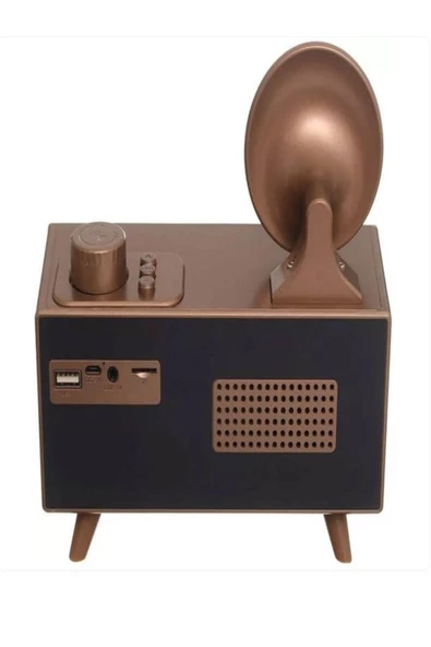 ULTRATEKNO Gramafon Radyo Müzik Apollo 3d Ses Teknolojisi Yüksek Ses Kalitesi Nostaljik - Resim 3