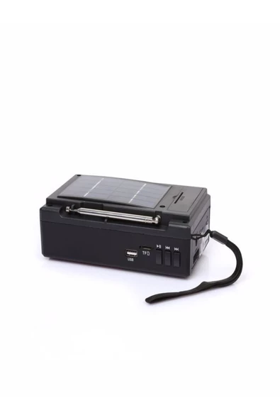 NNS Deprem Çantasına Uygun Taşınabilir Solar Radyo Bt Usb Tf Aux Destekli El Fenerli Acil Durum Radyosu - 5