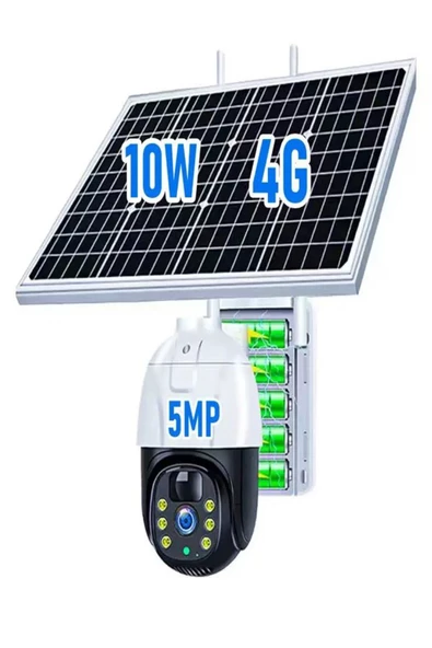 ULTRATEKNO CMR47 Güneş Panelli Sim Kart İle Çalışan 4G+ Wi-Fi 5MP Outdoor Dış Mekan Güvenlik Kamerası - 2
