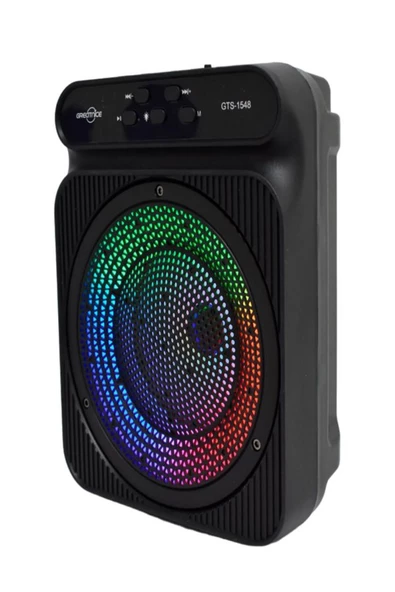 ULTRATEKNO Rgb Led Işıklı Kablosuz Bluetooth Hoparlör Radyo Usb/aux/mikrofon/sd Kart Özellikli - 5