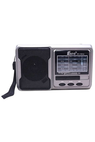 FEPE Fm Radyolu Bluetoothlu Şarjlı Cep Radyosu + El Feneri Fp-1781bt - 2