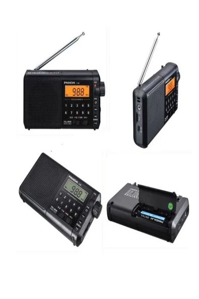ULTRATEKNO Panda T-02 FM AM SW Full Band Radyo Dijital Ekranlı FM TF Kart Destekli MP3 Çalar Radyo - 4