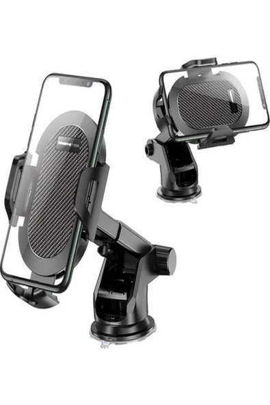 ULTRATEKNO Y01-g Premium Serisi Araç Içi Telefon Tutucu Vantuzlu Boy Ayarlı 4.5-7" - 6