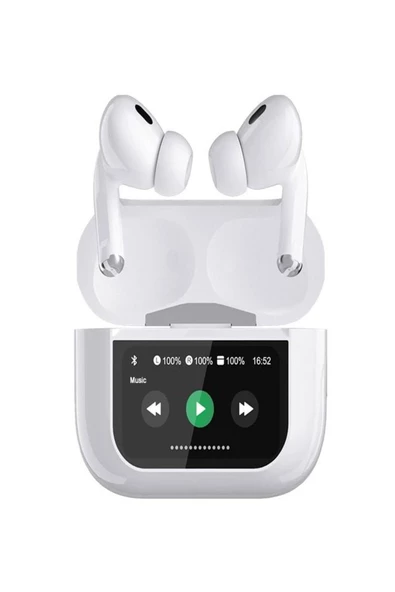 ULTRATEKNO V20 Pro Earphone 2.Nesil Aplikasyonlu ANC/ENC DOKUNMATİK EKRANLI Bluetooth Kulaklık