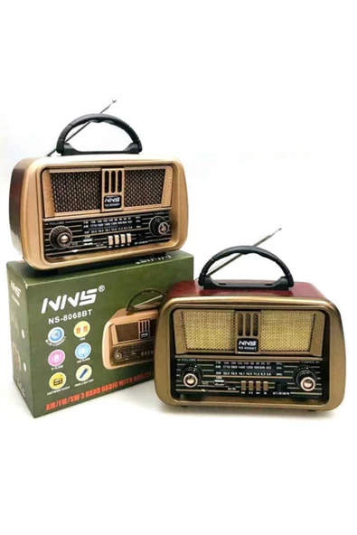 ULTRATEKNO Nostaljik Ahşap Radyo Bluetootlu Usb Sd Mp3 Ns-8068bt - 3