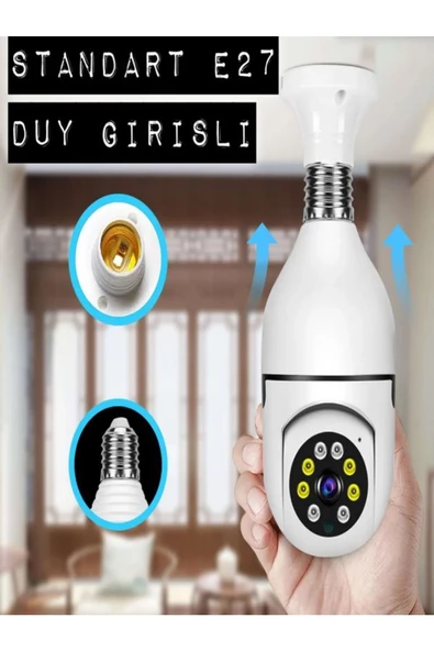 BAYINDIRELEKTRONİK Yoosee Uygulaması ile Çalışan 1080P Ampul Güvenlik Kamerası IR Gece Görüş Ve Hareket Algılama - 3