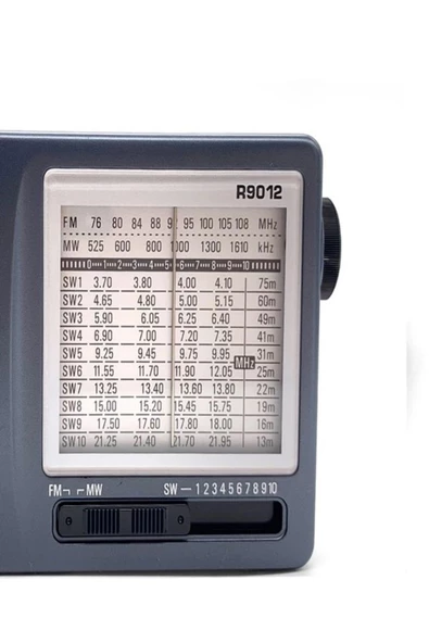ULTRATEKNO TECSUN R-9012 Taşınabilir Analog Radyo Kısa Dalga FM Stereo Alıcı 12 Bantlı Dünya Radyosu - 4
