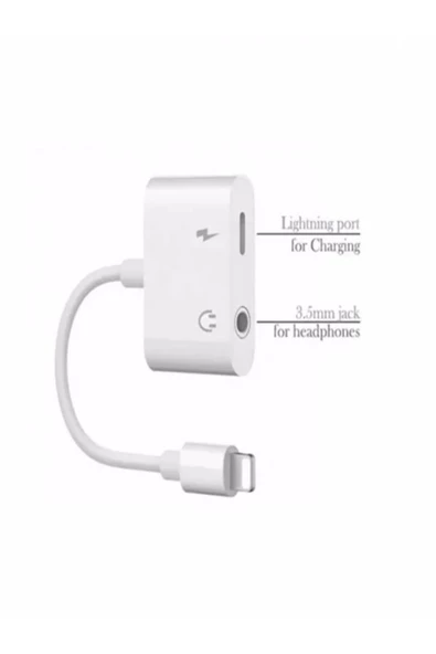 ULTRATEKNO Iphone Kulaklık & Şarj Çoklayıcı 7 8 X Xs Xr 11 12 13 Pro 2in1 - 3