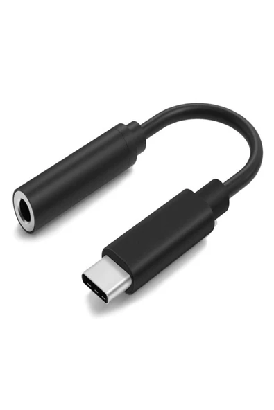 ULTRATEKNO Type-C To Aux 3.5mm Kulaklık Çevirici Dönüştürücü Adaptör Usb-C Adaptör 1.Kalite Siyah - 4