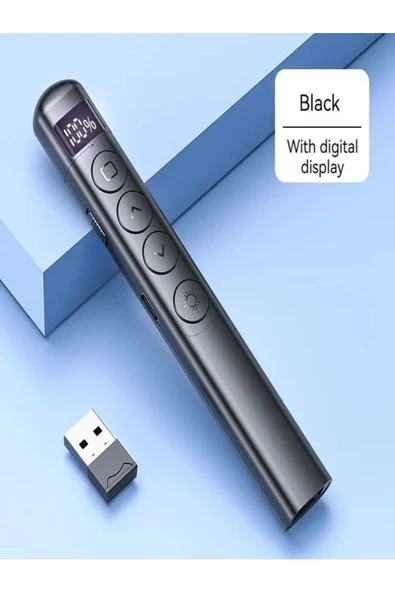 Targus Şarjlı Dijital Göstergeli Lazer Sunum Kumandası Kablosuz Sunum Kalemi Presenter - 5