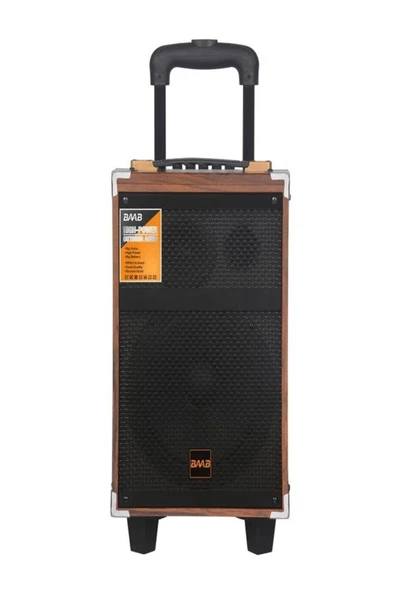 ULTRATEKNO B-Q12 50 Watt Süper Bass Valiz Hoparlör Kablosuz Mikrofonlu Bluetooth Hoparlör Karaoke Sistemi 12" - 2