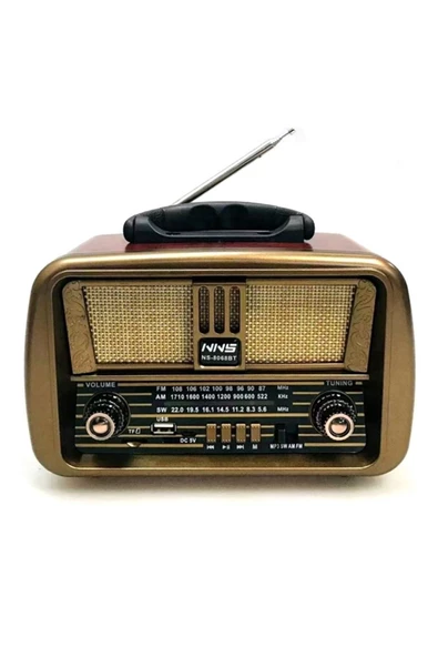 ULTRATEKNO Nostaljik Ahşap Radyo Bluetootlu Usb Sd Mp3 Ns-8068bt - 2