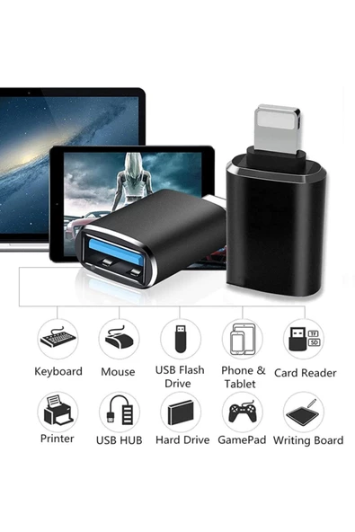 ULTRATEKNO Otg Apple Iphone Ipad Lightning To Usb 3.0 Çevirici - 4