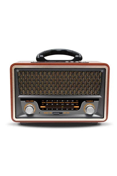 ULTRATEKNO Nostaljik Görünümlü Ahşap Radyo Bluetooth Hoparlör Fm Usb Tf Bt5.0 Ut-157bt - 7