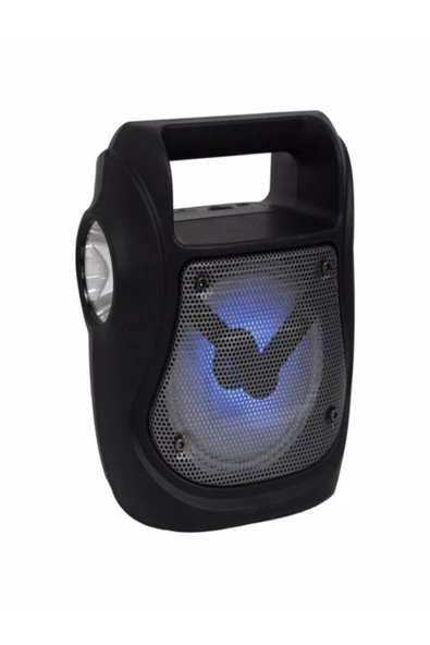 ULTRATEKNO Işıklı 4" Taşınabilir 5w Bluetooth Hoparlör El Fenerli Fm Radyo Usb/tf/aux Destekli Extra Bass - 4