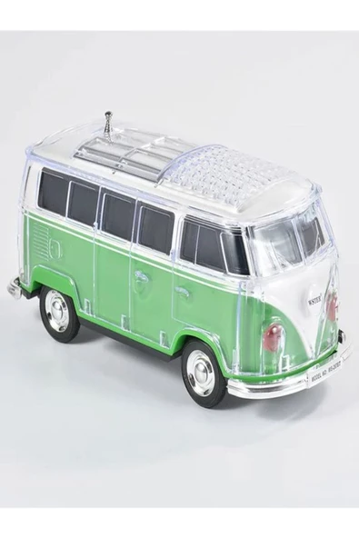 ULTRATEKNO WS-267BT 1967 Model T1 Vosvos Minibüs Bluetooth Hoparlör Fm Radyo USB Tf Aux Destekli Speaker - 8