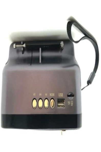 Kemai MD-308BT Işıklı Retro Görünümlü Nostaljik Radyo Bluetooth Hoparlör -  Kırmızı Renk - 4