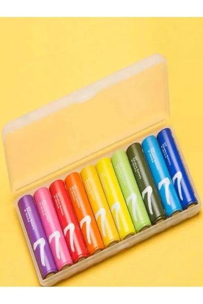 XIAOMI Gökkuşağı Serisi Rainbow Aaa Alkaline Pil 10'lu Ekonomik Paket - 2