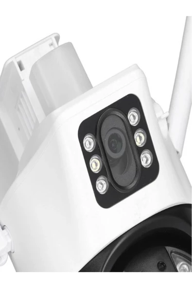 ULTRATEKNO Çiftli Kamera Dış Mekan Full Hd Wifi Kamera Su Geçirmez Hareket Sensörlü Gece Görüşlü Ip Kamera - 4