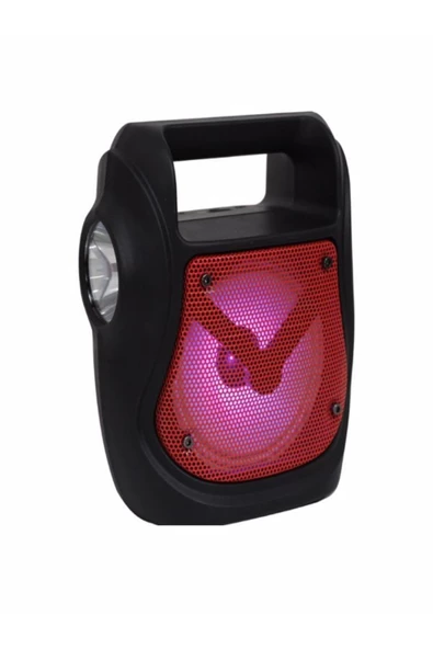 ULTRATEKNO Işıklı 4" Taşınabilir 5w Bluetooth Hoparlör El Fenerli Fm Radyo Usb/tf/aux Destekli Extra Bass - 2