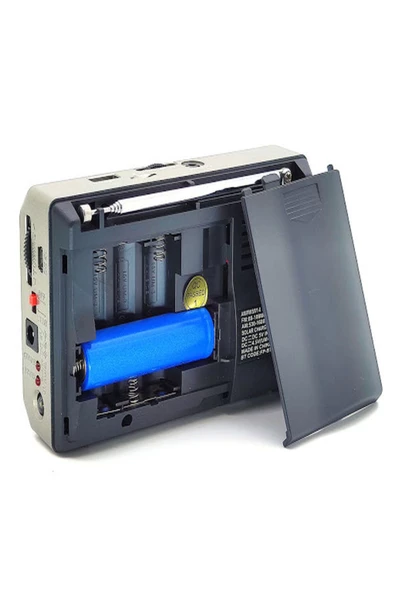 BAYINDIRELEKTRONİK Cep Radyosu Deprem Çantasına Uygun Taşınabilir Radyolu Bluetoothlu Şarjlı Cep Radyosu + El Feneri - 5