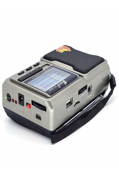 FEPE Deprem Çantasına Uygun Taşınabilir El Fenerli 8 Bandlı Radyo Bluetooth Usb Tf Kart Destekli Fm Radyo - 4