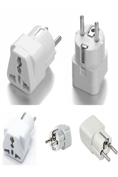 ULTRATEKNO 10'lu Ekonomik Paket Ingiliz Fişi Çevirici 220v Fiş Priz Dönüştürücü - 2